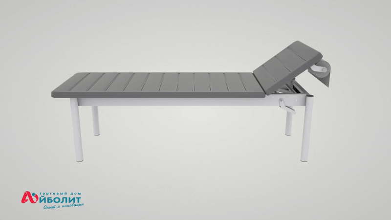 Кушетка КМС медицинская, пенополиуретан, цвет - темно-серый - Фото 2